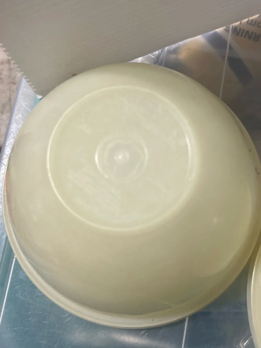 Set of Two Round Food Storage Containers in Pale Yellow